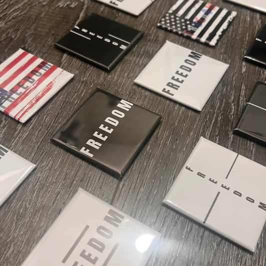 FREEDOM Magnet Collection | Set of 12 Custom 2x2 Photo Magnets